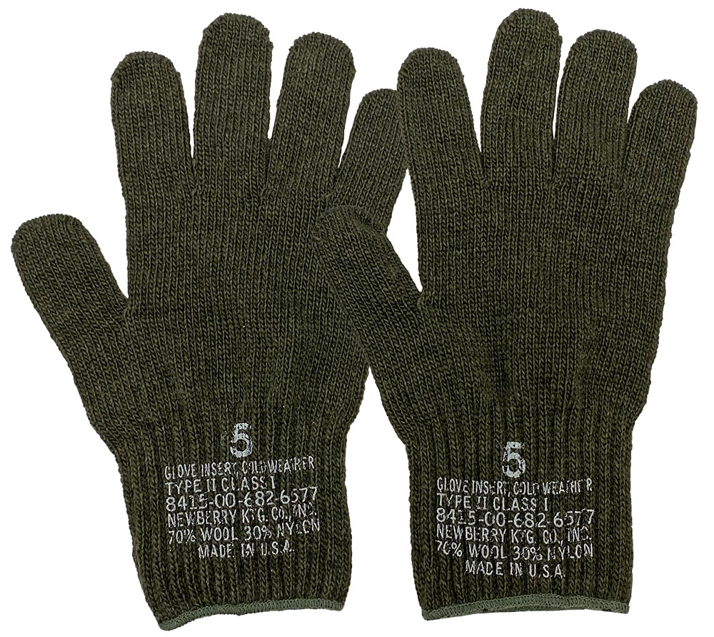 Genuine Gov't issue Wool Glove Liner - Army Navy